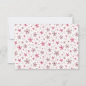 PINK BOW & ARCH FALL PUMPKIN FLOWERS BIRTHDAY BEDANKKAART (Achterkant)