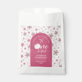 PINK BOW & ARCH FALL PUMPKIN FLOWERS BIRTHDAY BEDANKZAKJE (Voorkant)