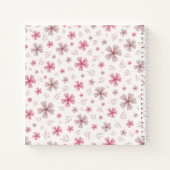 PINK BOW & ARCH FALL PUMPKIN FLOWERS BIRTHDAY NOTITIEBOEK (Achterkant)