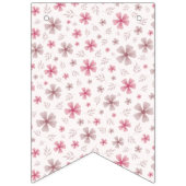 PINK BOW & ARCH FALL PUMPKIN FLOWERS BIRTHDAY VLAGGETJES (Tweede vlag)