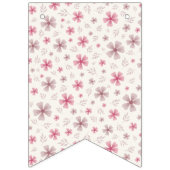 PINK BOW & ARCH FALL PUMPKIN FLOWERS BIRTHDAY VLAGGETJES (Eerste vlag)