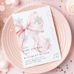 Pink Bow Baby Het is koud buiten Baby shower Kaart<br><div class="desc">De blush roze boeg "Baby It's Cold Outside" baby shower Invitation sjabloon is de perfecte manier om uw gasten uit te nodigen voor een chique en stijlvol baby shower met winterthema. Met een zachte, blush roze strik versierd met delicate sneeuwvlokken en de charmante "Baby it's cold outside"-boodschap straalt dit ontwerp...</div>