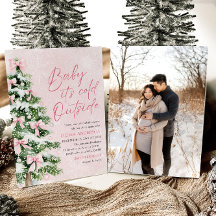 Pink Bow Baby Het is koud buiten Baby shower