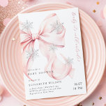 Pink Bow Baby Het is koud buiten Baby shower Kaart<br><div class="desc">De blush roze boeg "Baby It's Cold Outside" baby shower Invitation sjabloon is de perfecte manier om uw gasten uit te nodigen voor een chique en stijlvol baby shower met winterthema. Met een zachte, blush roze strik versierd met delicate sneeuwvlokken en de charmante "Baby it's cold outside"-boodschap straalt dit ontwerp...</div>