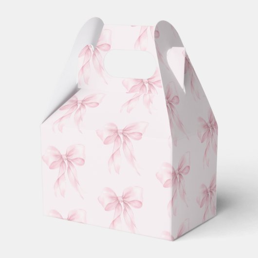 Pink Bow Baby in Bloom bloemendank u Bedankdoosjes (Achterkant)