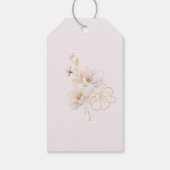 Pink Bow Baby in Bloom bloemendank u Cadeaulabel (Achterkant)