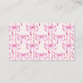 Pink bow baby shoes coquette books for baby informatiekaartje (Achterkant)