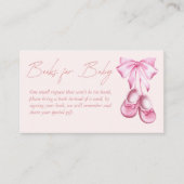 Pink bow baby shoes coquette books for baby informatiekaartje (Voorkant)