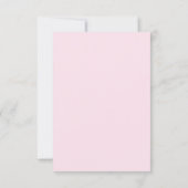 Pink Bow Baby shower Bedankt Elegant Script (Achterkant)