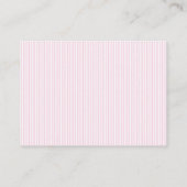 Pink Bow Baby shower Boek Informatiekaartje (Achterkant)