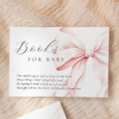 Pink Bow Baby shower Boeken voor Baby Enclosure Ka Informatiekaartje