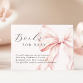 Pink Bow Baby shower Boeken voor Baby Enclosure Ka Informatiekaartje