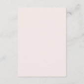 Pink Bow Baby shower Boeken voor Baby Informatiekaartje (Achterkant)