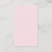 Pink Bow Baby shower Boeken voor Baby Informatiekaartje (Achterkant)