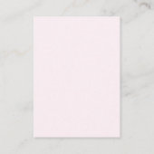 Pink Bow Baby shower Boeken voor Baby Informatiekaartje (Achterkant)