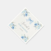 Pink Bow Baby shower Boy Servet (Hoek)