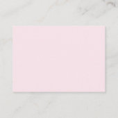 Pink Bow Baby Shower Diaper Raffle Card Informatiekaartje (Achterkant)