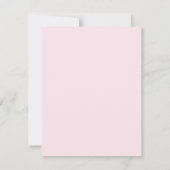 Pink Bow Baby Shower Thank You Note Card Notitiekaartje (Achterkant)