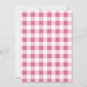 Pink Bow Backyard BabyQ Baby Shower Kaart (Achterkant)