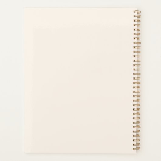 Pink bow beige cream inspirational quote 2026 planner (Achterkant)