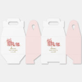 Pink Bow Bonjour Bébé French Macarons Baby shower Bedankdoosjes (Ongevouwen)