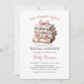 Pink Bow Book Nieuw hoofdstuk begint met Vrijgezel Kaart (Voorkant)