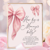 Pink Bow Bow How Big is Mommy's Belly Game Poster