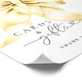 Pink Bow Bridal Shower Cards & Gifts Table Sign Poster (Hoek)