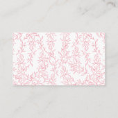 Pink Bow Bridal Shower Guess How Many Game Informatiekaartje (Achterkant)