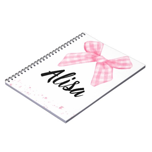Pink Bow Bridesmaid Journal Notitieboek (Linkerzijde)