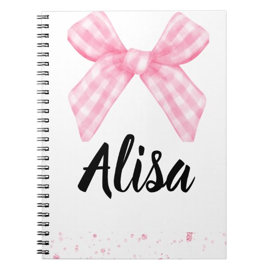 Pink Bow Bridesmaid Journal Notitieboek (Voorkant)