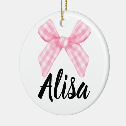 Pink Bow Bridesmaid Ornament  (Links)