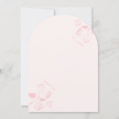 Pink Bow Brunch Bubbly Arch Vrijgezellenfeest Kaart (Achterkant)