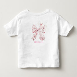 Pink Bow Butterflies Kinder Shirts