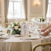 Pink Bow Chandelier Sketch Table Number Kaart