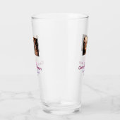 Pink bow cheers to 50 years anniversary wedding  glas (Rechts)