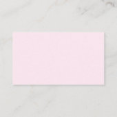 Pink Bow Cherry Baby shower Luier Raffle Informatiekaartje (Achterkant)