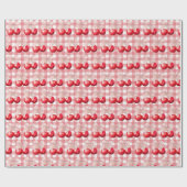 Pink Bow Cherry Blossom Cadeaupapier (Vlak)