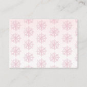 Pink Bow Christmas Ball Winter Girl Books for Baby Informatiekaartje (Achterkant)