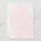 Pink Bow Christmas Tree Oh What Fun Baby Shower Kaart (Achterkant)