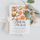 Pink Bow & Citrus Vrijgezellenfeest Kaart