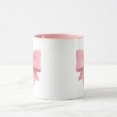 Pink Bow Coffee Mug 🎀 Mok (Midden)