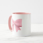 Pink Bow Coffee Mug 🎀 Mok (Voorkant links)