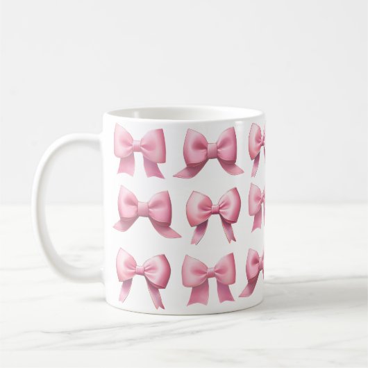 Pink Bow Coffee/Tea Mug Koffiemok (Links)
