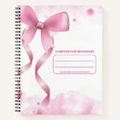 Pink Bow College heeft de samenstelling bepaald Notitieboek (Voorkant)