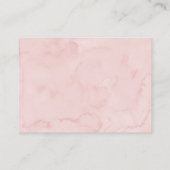 Pink Bow Coquette Baby shower Boek Verzoek Informatiekaartje (Achterkant)