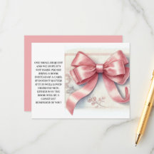 Pink Bow Coquette Baby shower Boeken voor Baby