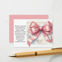 Pink Bow Coquette Baby shower Boeken voor Baby