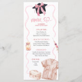 Pink Bow Coquette Nurse Medical Menu (Voorkant)