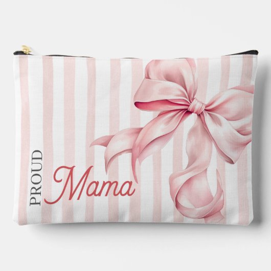 Pink Bow Coquette Proud Mama Etui (Voorkant)